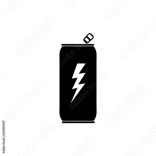 Energy drink icon, logo on white background