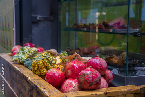 Various vegetables and fruit on a counter