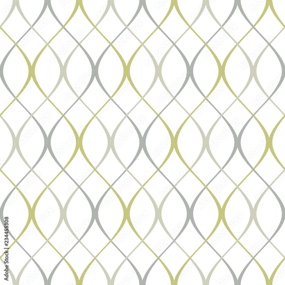 Fototapeta premium Vector seamless texture. Modern geometric background. Repeating pattern with wavy lines.