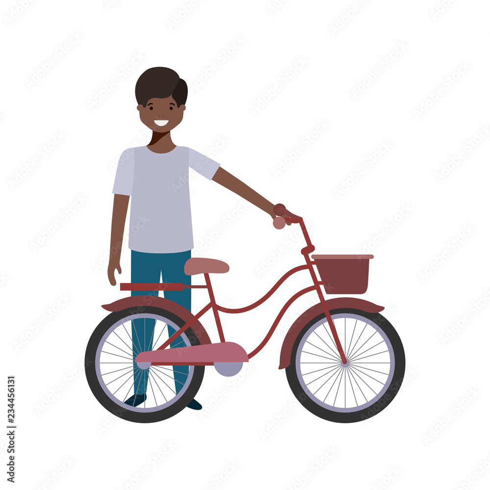 boy with bicycle avatar character boy with bicycle avatar character