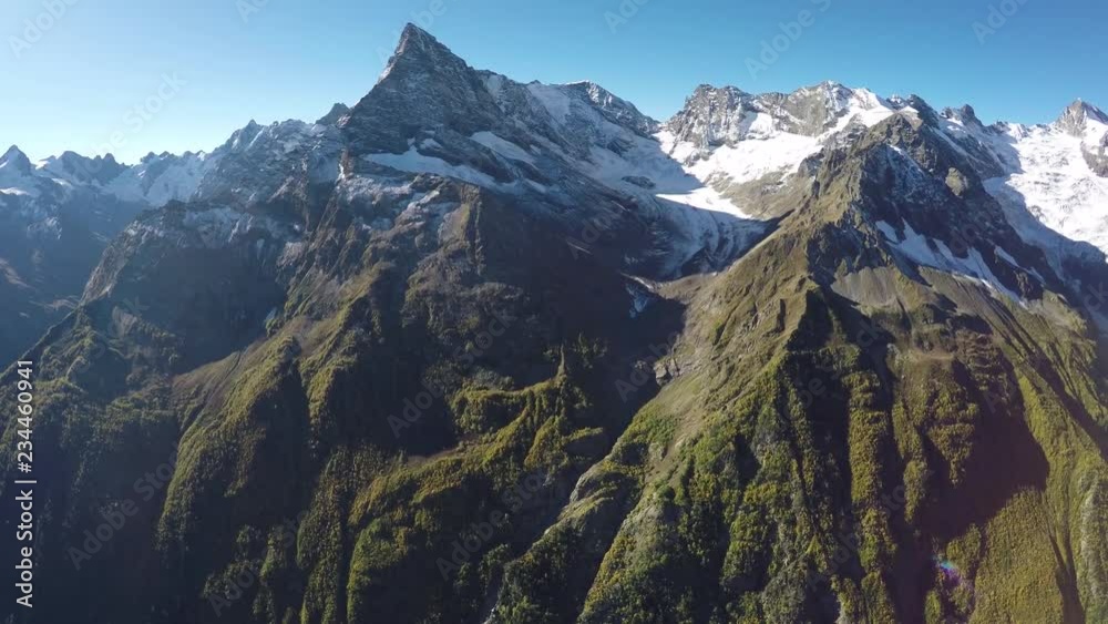 Caucasus. Dombay gorge near Belalakaya mountain. Caucasus. Dombay gorge near Belalakaya mountain.