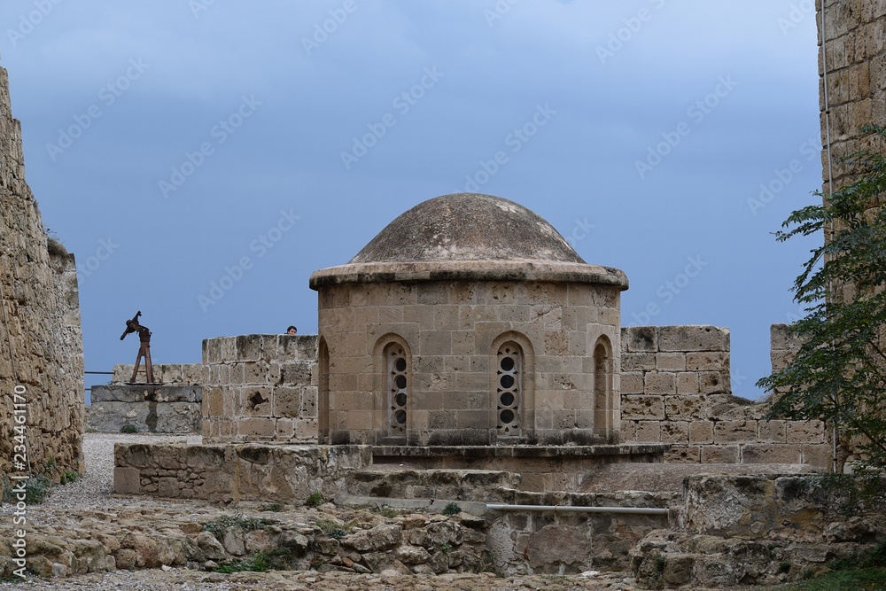 Byzantine chapel inside the fortress. Kyrenia castle.The Turkish Republic Of Northern Cyprus