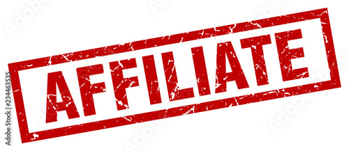 square grunge red affiliate stamp