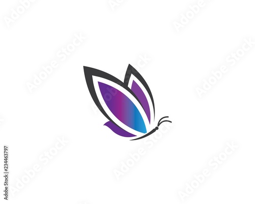 Beauty Butterfly Logo Template Vector icon