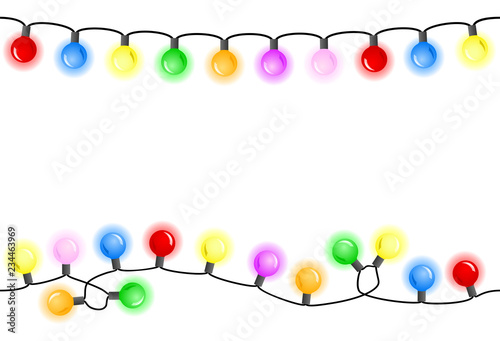 seamless colorful chains of lights