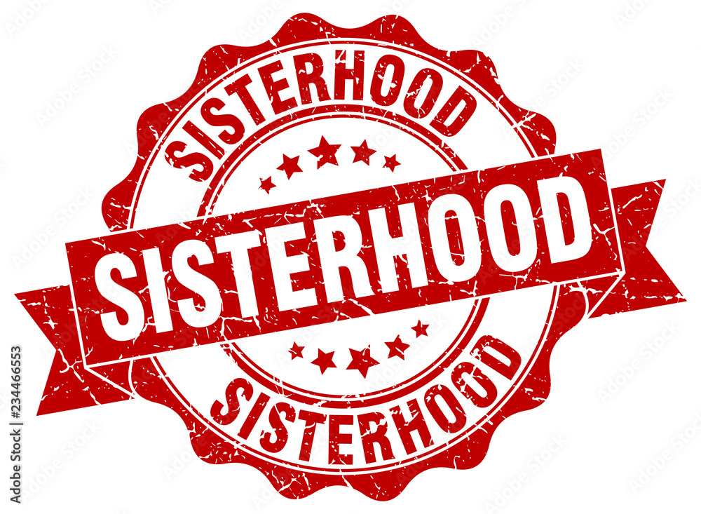 Obraz premium sisterhood stamp. sign. seal