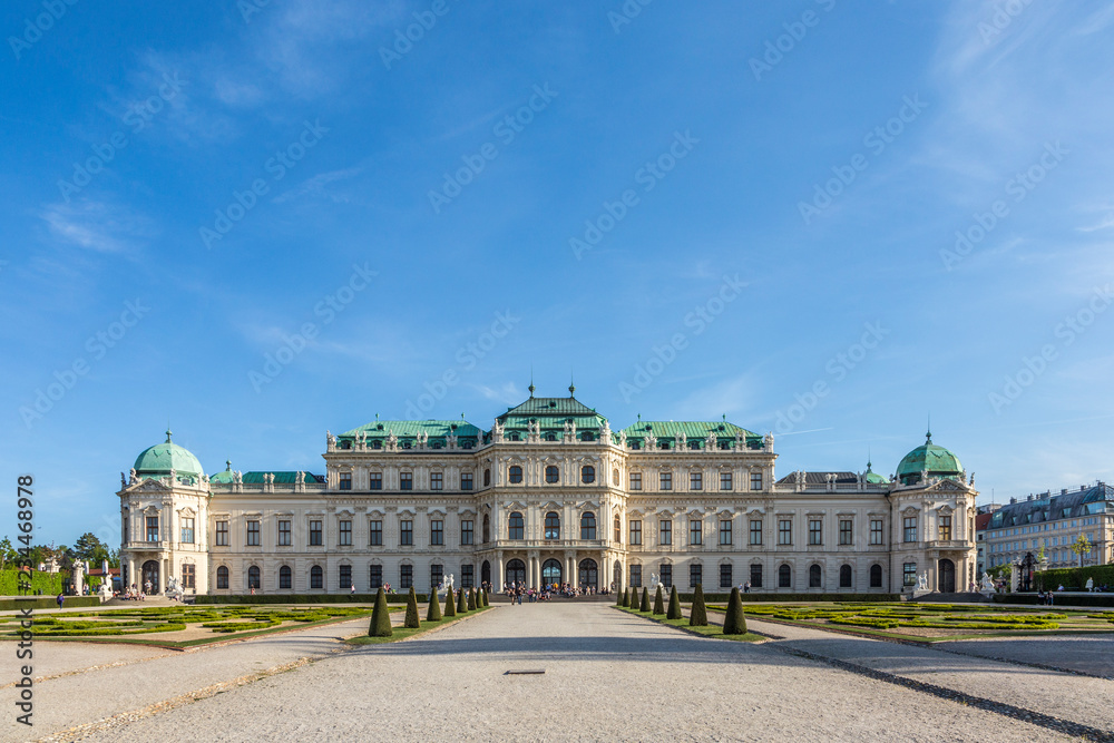 Belvedere Palace in  Vienna, Austria