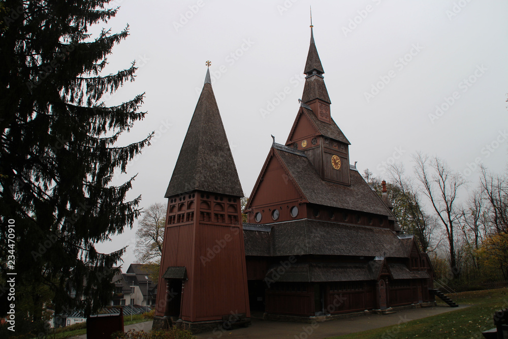 Die Gustav Adolf Stabkirche im Harz