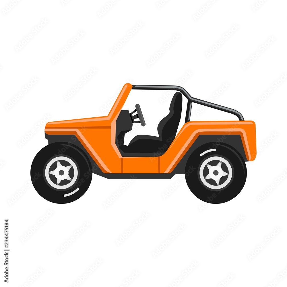 Off-road vehicle isolated on white background. Off-road vehicle isolated on white background.