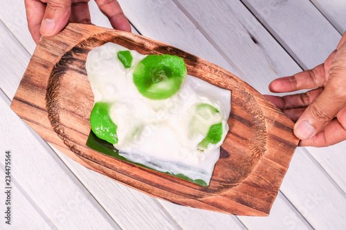 Badak berendam a local Malaysian dessert photo
