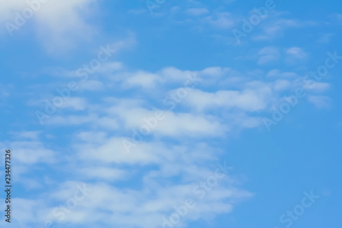 Layer of cloud sheet groups patterns on bright bluesky background