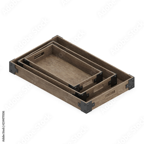 Isometric interior decoration