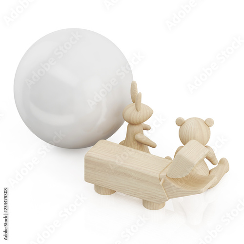 Isometric interior decoration