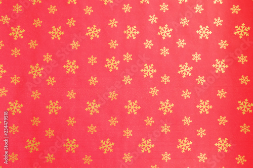 Wrapping paper pattern for various festive occasions, winter holiday season. Bright textured ornament backdrop. Background, copy space, top view, crop shot.