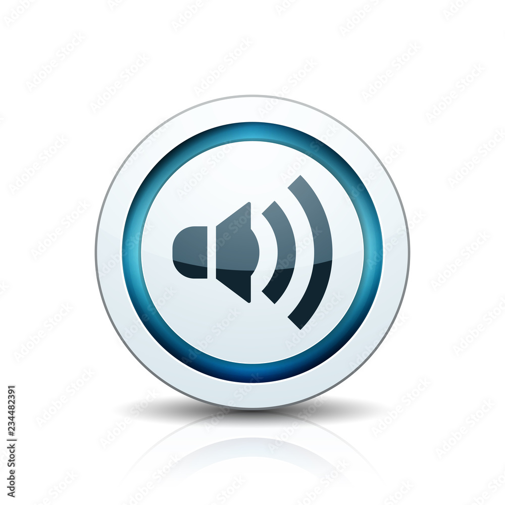 Speaker sound button illustration Speaker sound button illustration