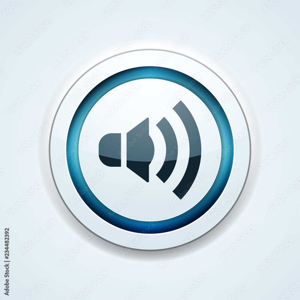 Speaker sound button illustration Speaker sound button illustration