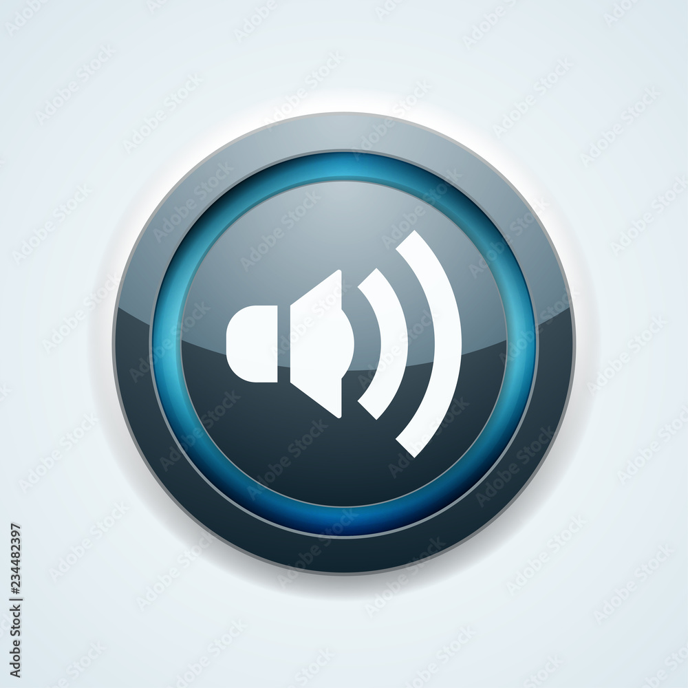 Speaker sound button illustration Speaker sound button illustration