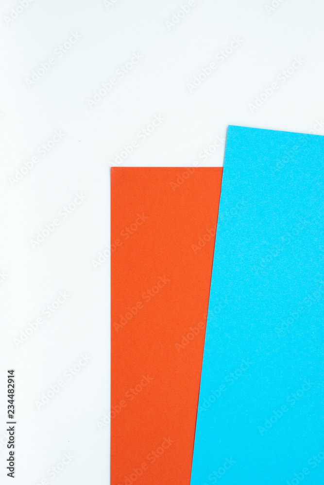Multi color papers on white background. Multi color papers on white background.