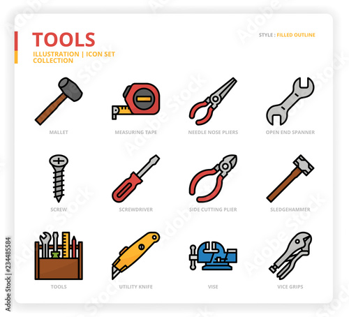 Tool icon set
