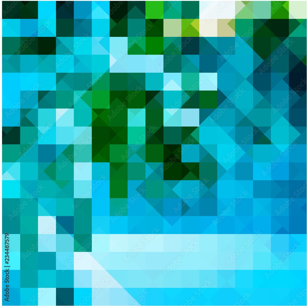 Chaos colored mosaic on glass
