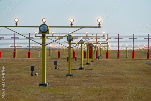Wallpaper Mural Close up of an airport approach lighting system (ALS) Torontodigital.ca