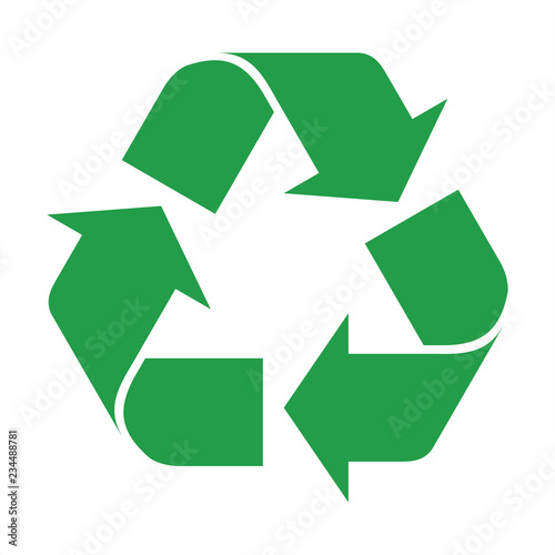 Recycle icon vector