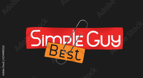 slogan simple (best) guy for t-shirts, hoodies, sweatshirts and other