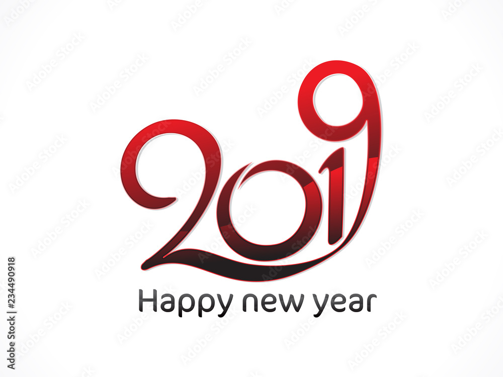 abstract artistic creative glossy red new year text abstract artistic creative glossy red new year text