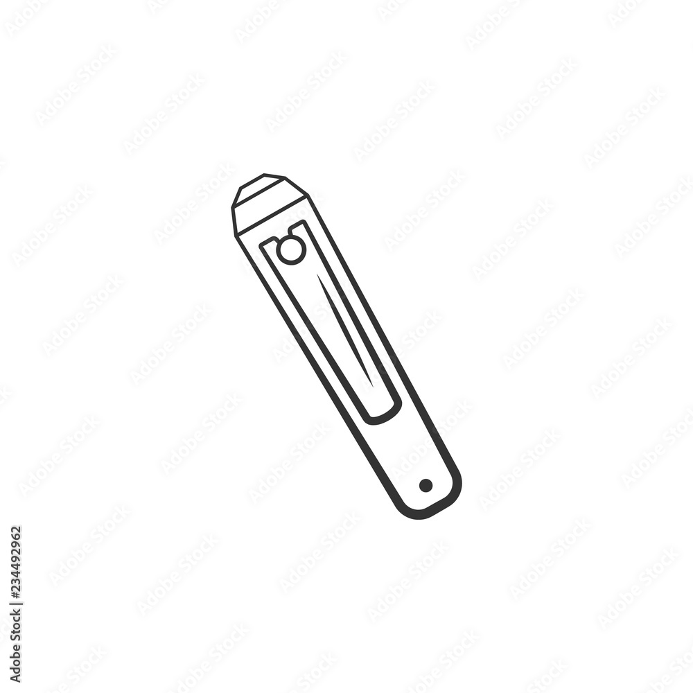 Nail clippers icon. Element of woman makeup icon for mobile concept and web apps. Detailed Nail clippers icon can be used for web and mobile Nail clippers icon. Element of woman makeup icon for mobile concept and web apps. Detailed Nail clippers icon can be used for web and mobile
