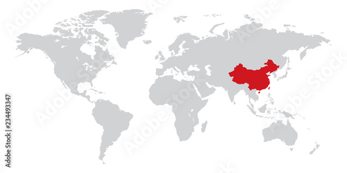 China World Map background vector
