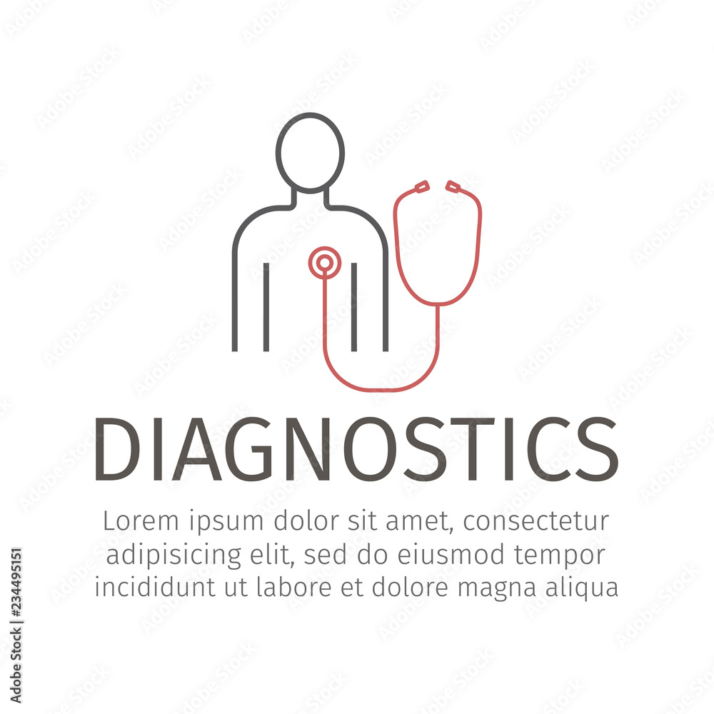 Diagnostic Icon. Vector sign for web graphic. Diagnostic Icon. Vector sign for web graphic.