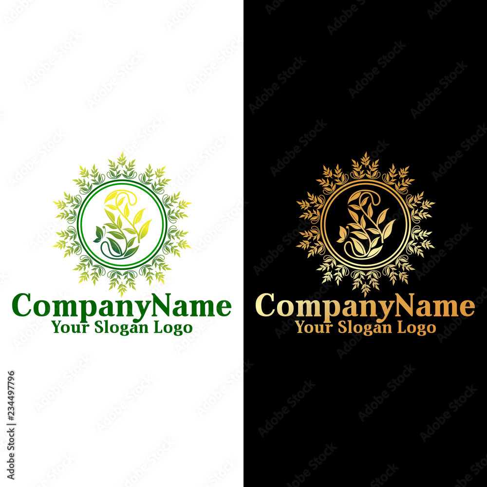 Fototapeta premium feminine logo letter S