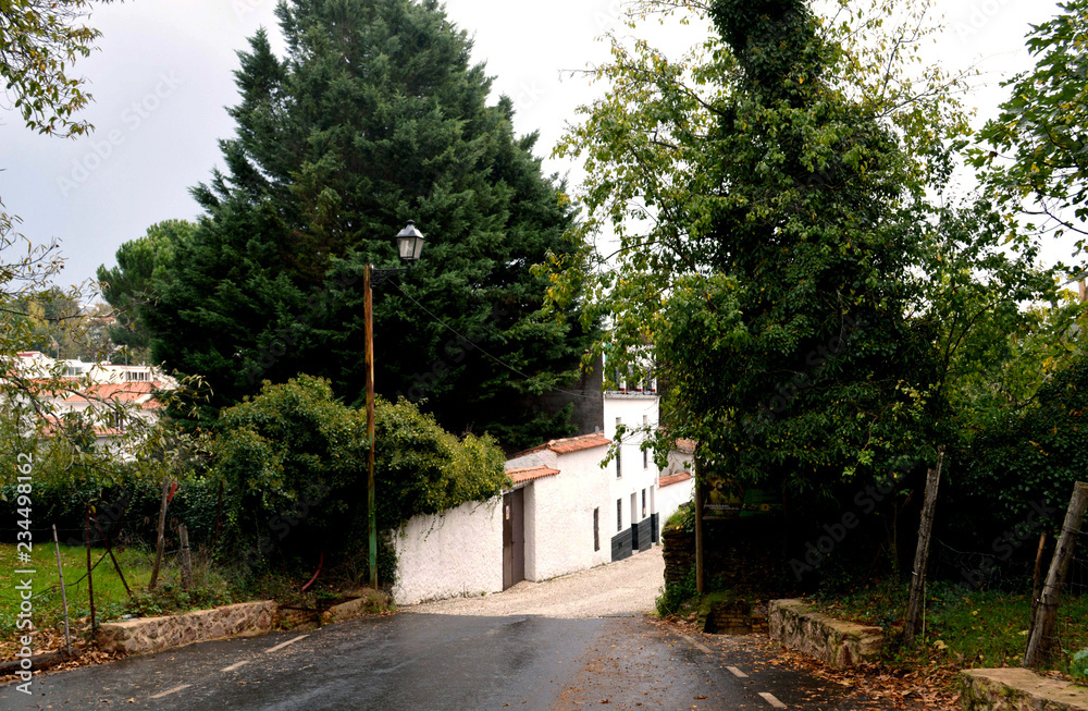 Naklejka premium Beautiful view of Fuenteheridos, a typical andalusian town (Spain)
