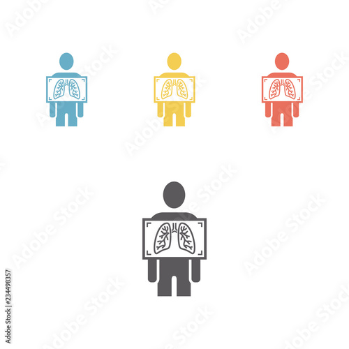 x-ray icon set. Vector sign for web graphic.