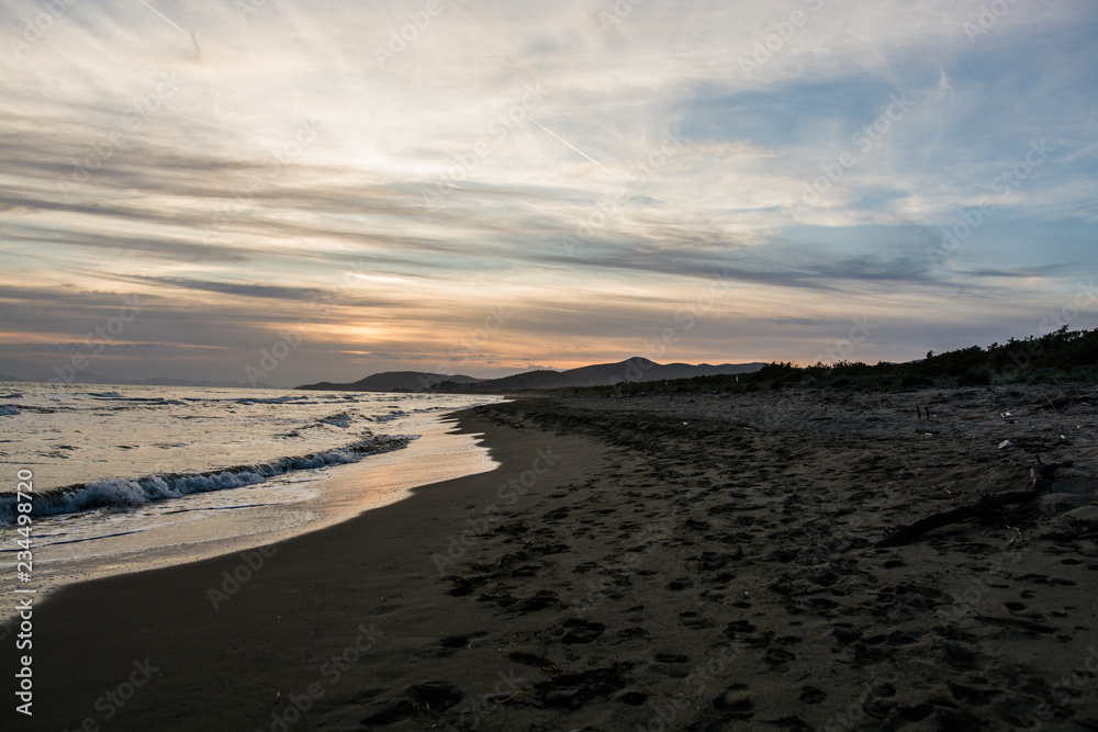 custom made wallpaper toronto digitalCastiglione della Pescaia Tuscany, Italy - sunset on the beach