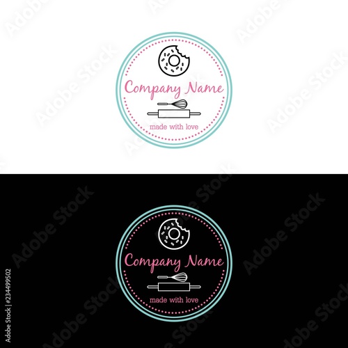 Bakery, Dessert Logo Template Vector Design