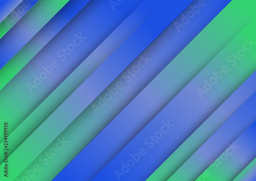 Abstract background in green-blue. The pattern consists of several lines with different gradients from green to blue. Each line has additional shadows.