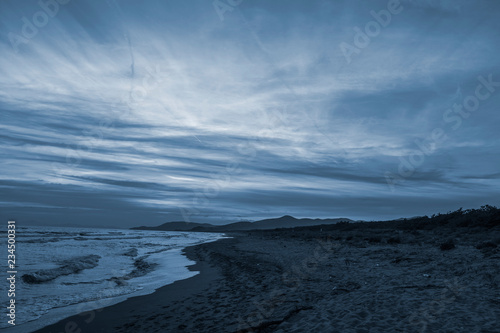 Castiglione della Pescaia Tuscany, Italy - sunset on the beach