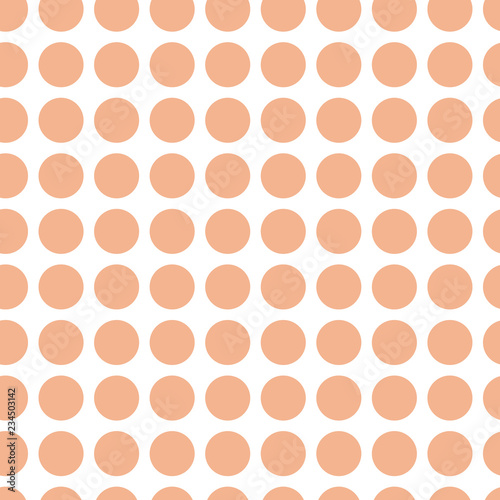 Abstract vector seamless pattern with orange dots. Geometric background. EPS10. Can be used as print on cover or cloth.