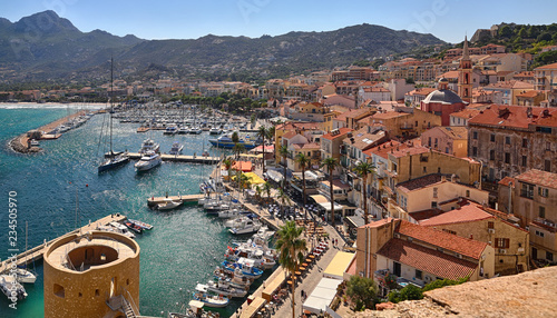 Port of Calvi (Corsica) - overview from the citadel