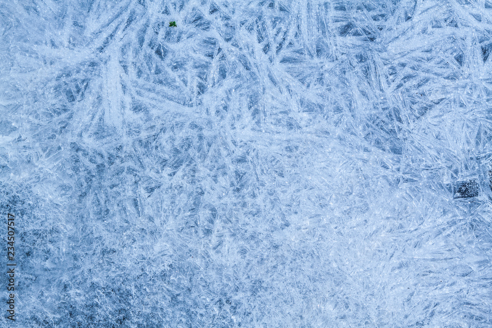 frozen water level - details of ice crystals frozen water level - details of ice crystals