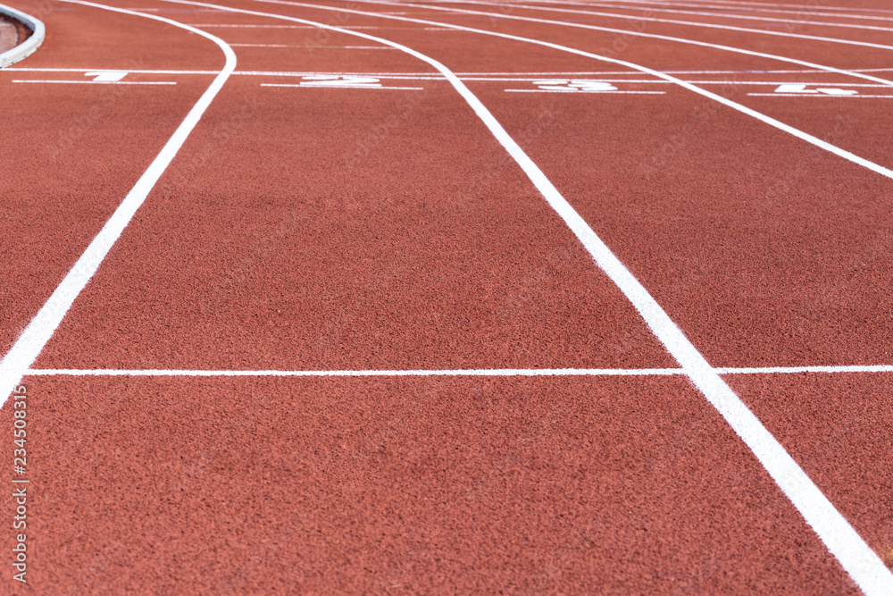 Fototapeta premium Red Running Track