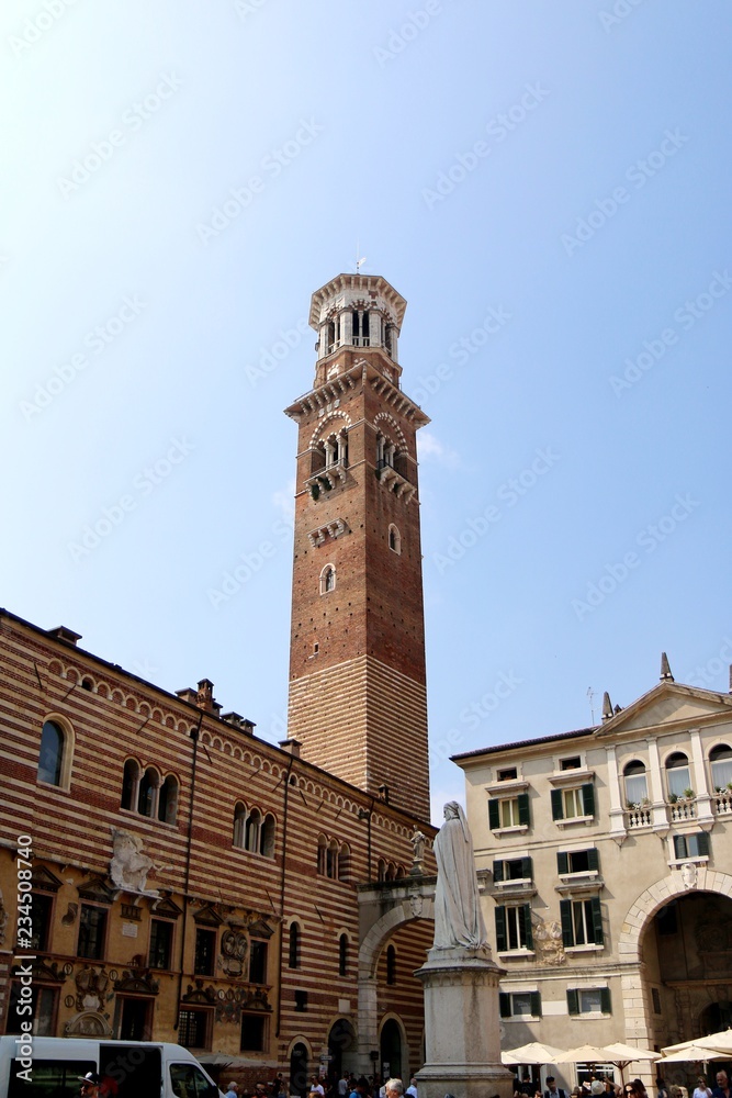 verona, italy, Piazza dei Signori, tower, architecture, landmark, city, old, ancient, medieval, palazzo, palace, town, historic, 