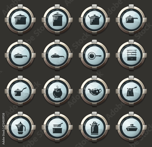 Dishes Icons set
