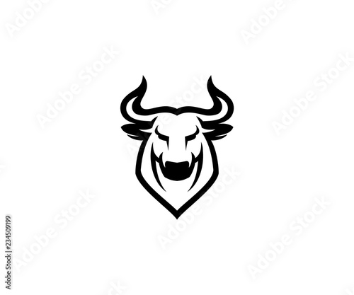 Bull head logo template