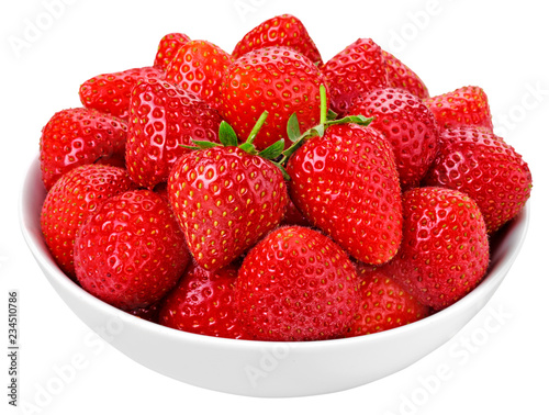 BOWL OF STRAWBERRIES CUT OUT