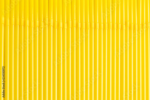 yellow straws bottom of flexible tube for advertising 