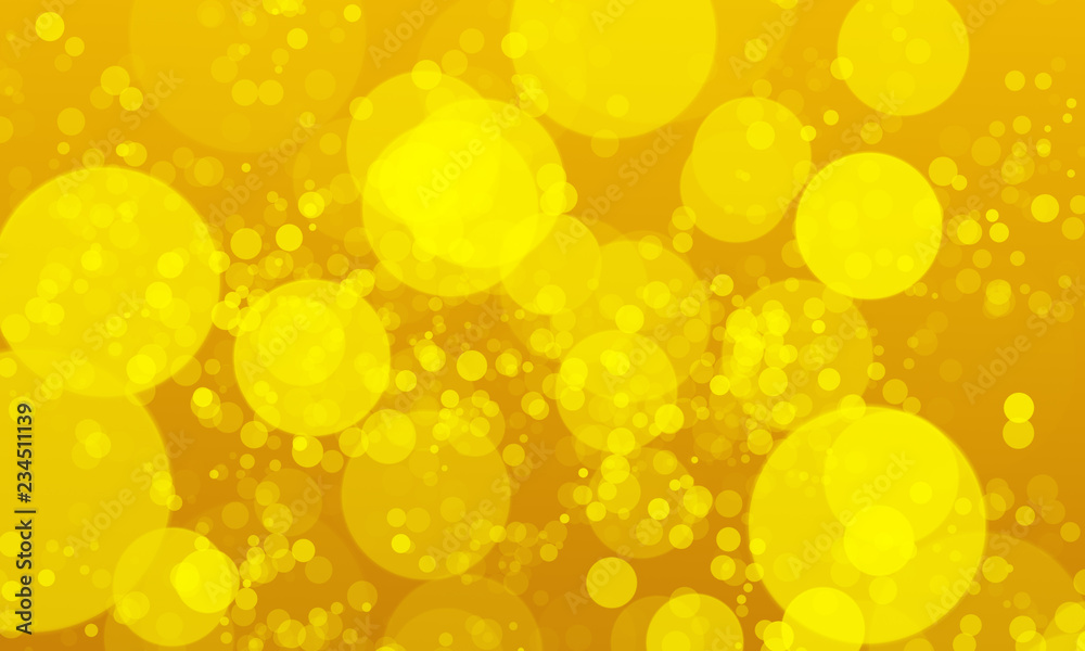 Yellow christmas background with bokeh lights Yellow christmas background with bokeh lights