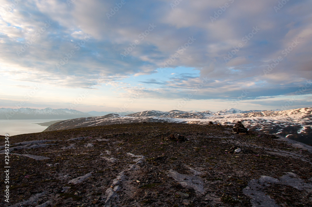 Mountain plateau over Tromsø