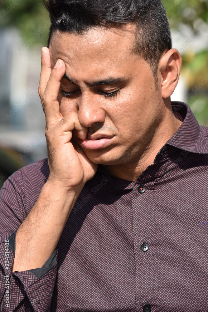 Fototapeta premium Unhappy Male Man